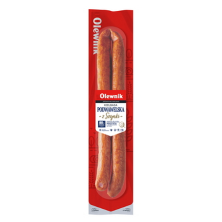 Kiełbasa podwawelska z szynki 400 g Olewnik